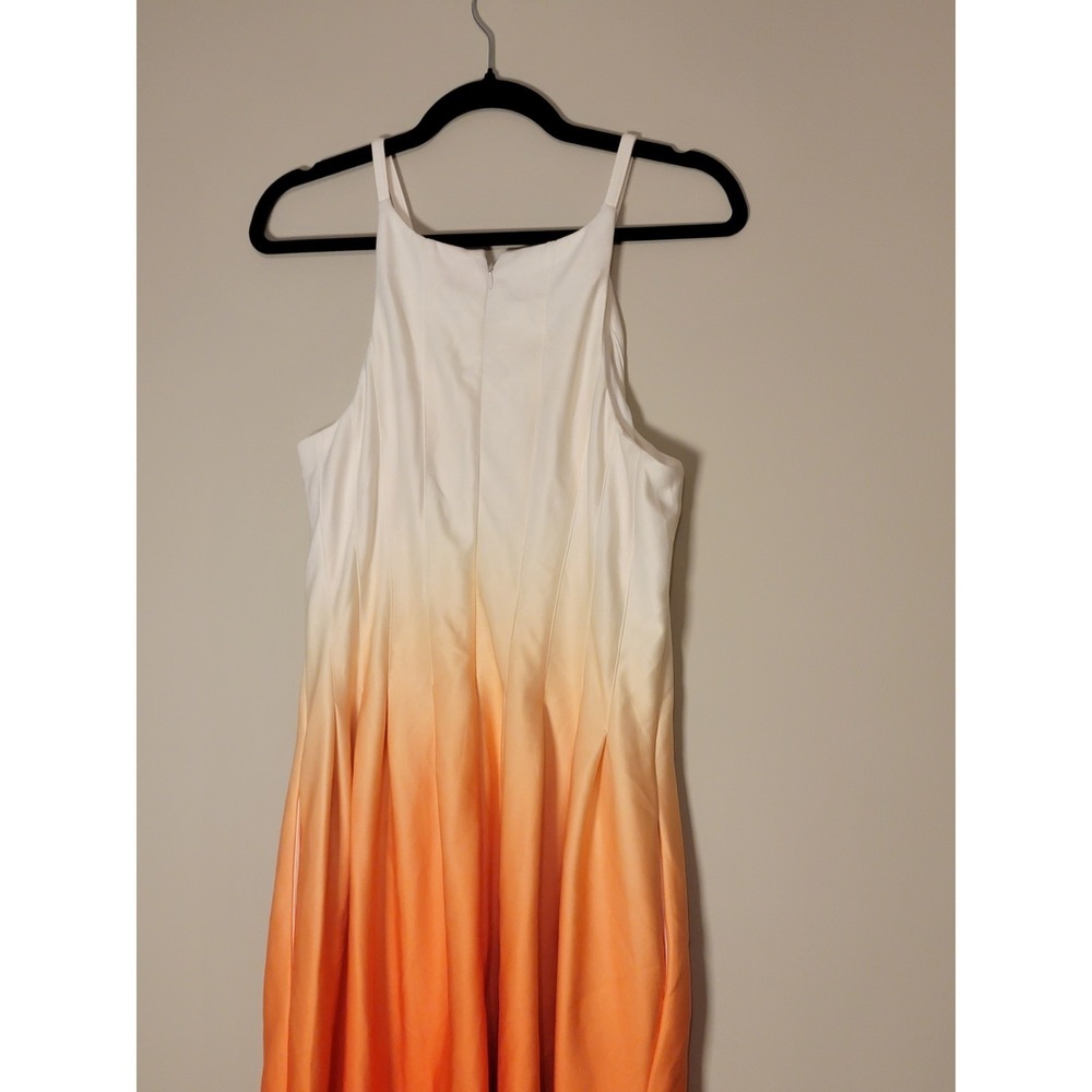 Calvin Klein Ombre Gradient Summer Dress White to‎ Orange - Picture 3 of 7